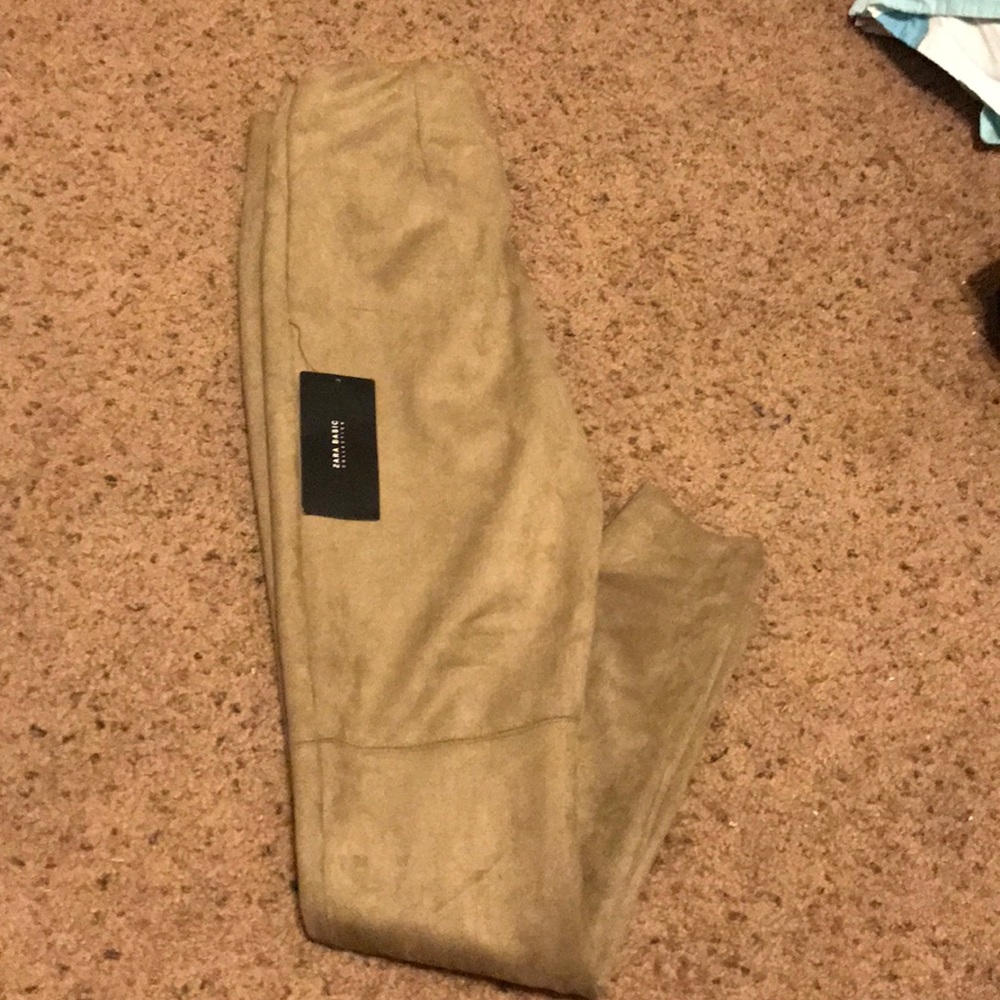 Zara suede pants